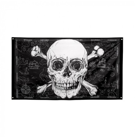 Pavillon pirate tissu 0.75 x 1.50 m