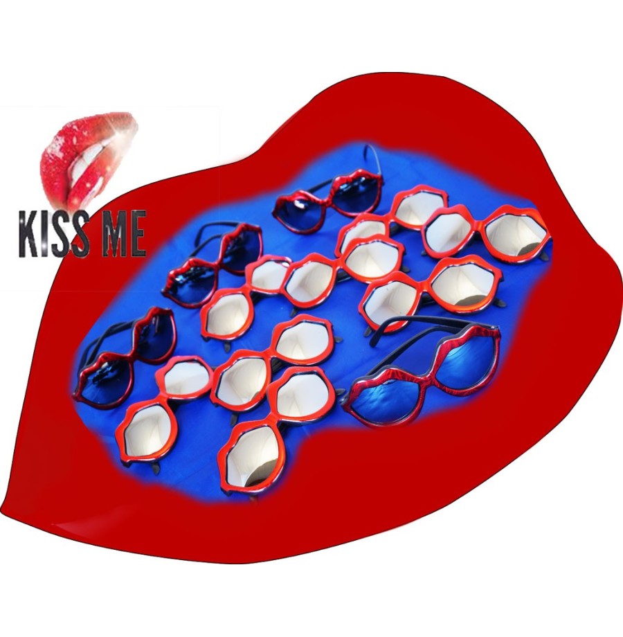 12 paires de lunettes Bouche miroir