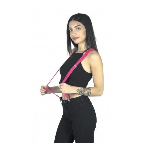 Bretelles rose fluo la paire