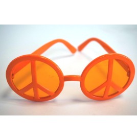 Lunette peace and love Fushia - Hippie  pas cher