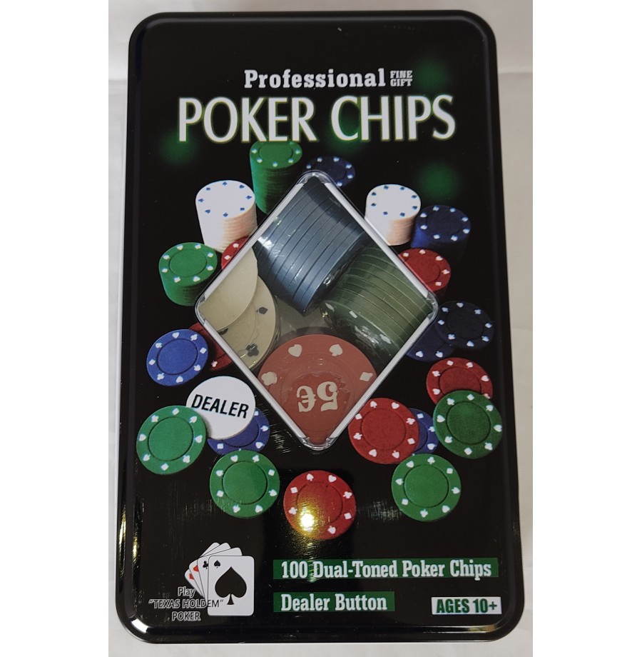 Boite jeu de poker 100 jetons