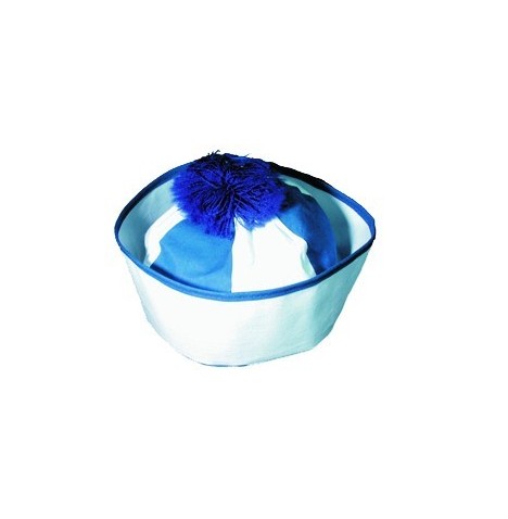 Bonnet marin tissu bleu