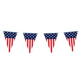 Guirlande 15 Pavillons USA plastifiée 6 m
