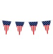 Guirlande 15 Pavillons USA plastifiée 6 m