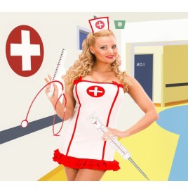 Infirmière Sexy(stéthoscope+seringue, lunette)