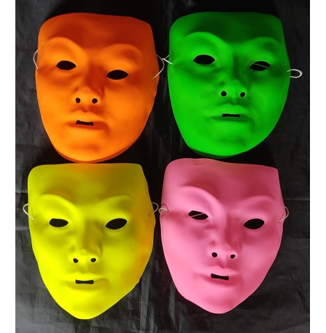 Masque Néon pvc 4 couleurs