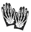 Gants Squelette Blanc la paire