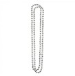 Collier  perles plastiques argent lot de 2