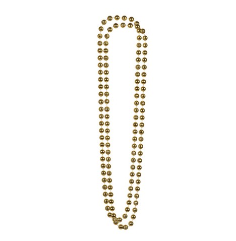 Collier  perles plastiques OR lot de 2