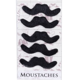 Moustache Mexicain Lot de 6 - Moustaches et Masques  pas cher