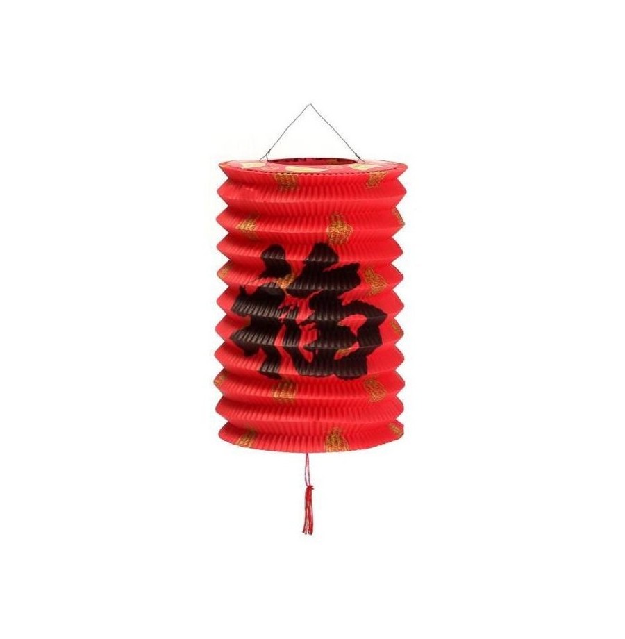 Lampion cylindrique Asiatique 16cm  2 Motifs