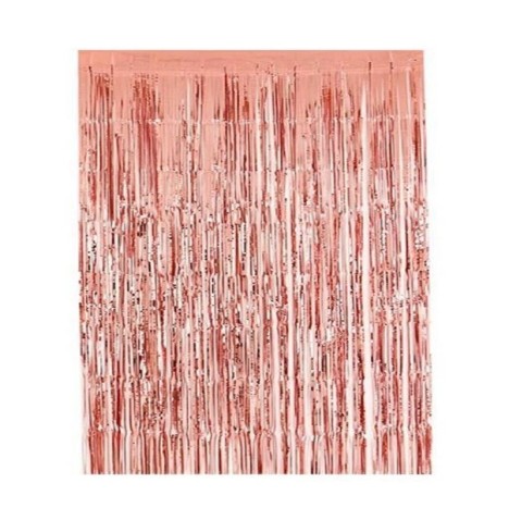 Rideau Frangé Rose Gold 100x200cm