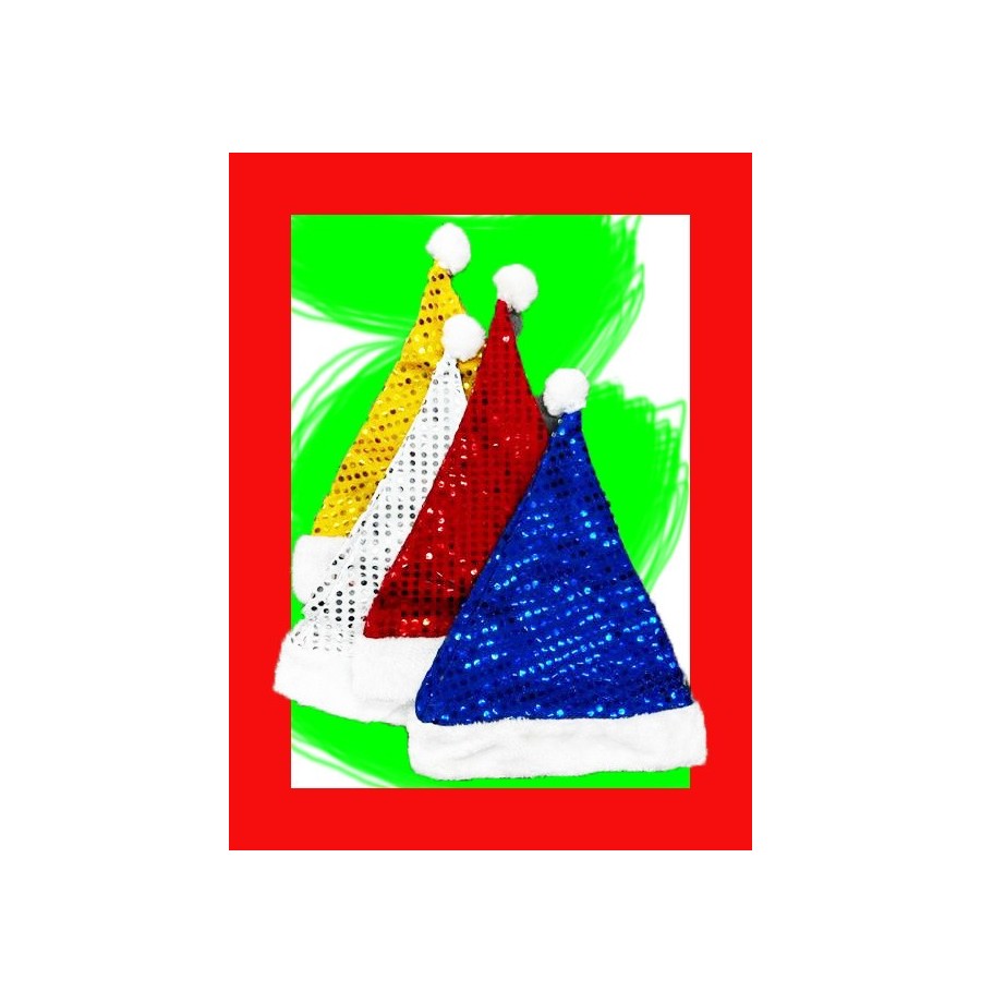 Bonnets de Noël pailletés : couleurs assorties pour fêtes scintillantes Bonnets de Noël pailletés : couleurs assorties pour fêtes scintillantes