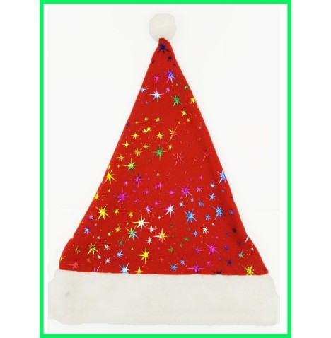 Bonnet de Noël étoiles holographiques 🌟 Look brillant !
