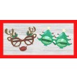 Lot 20 lunettes de Noël : modèles sapin & rennes festifs et fun