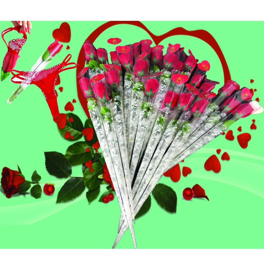 24 Roses String Saint Valentin