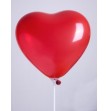 Ballons coeur diam  25 cm rouge les 10
