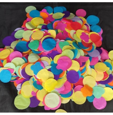 Confettis de rue multicolores  100 grs