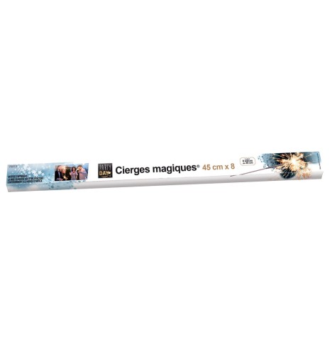 Cierges magique 45 cm, Etui de 8 pièces