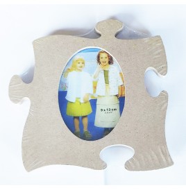 Cadre photo medium puzzle ovale