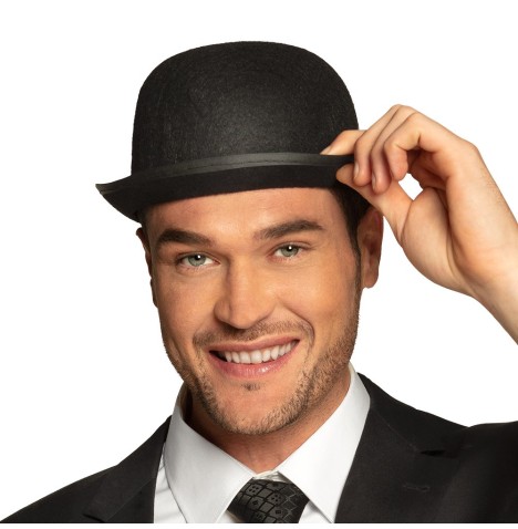 Chapeau Melon en Feutre Noir – Accessoire Chic & Intemporel