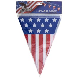 Guirlande 15 Pavillons USA plastifiée 6 m