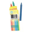 Crayons de cire 8 cm (bte de 4)