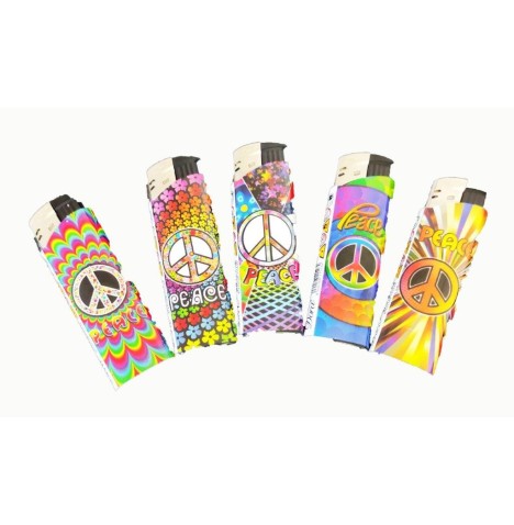 lot de 5 briquets Peace and love