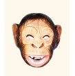 Masque Singe moyen modèle plastique rigide