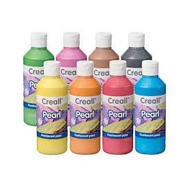 Gouache nacrée  flacon 500 ml Couleurs aux choix