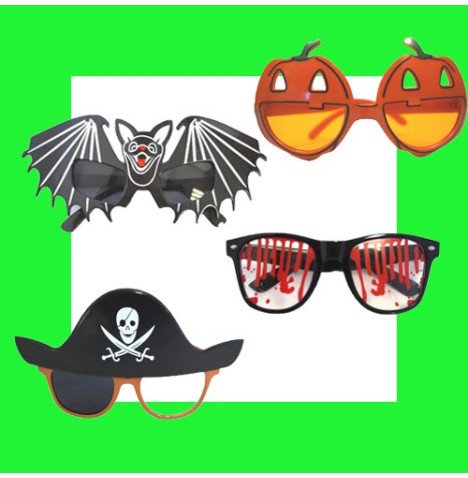 Lot 24 paires de Lunettes Halloween - Lunettes  pas cher