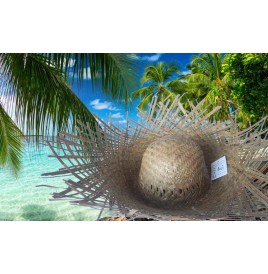 Chapeau des Îles en Paille – Style Robinson  pour Fête & Déguisement