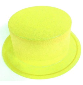 Haut de forme pailleté fluo (col assortis)