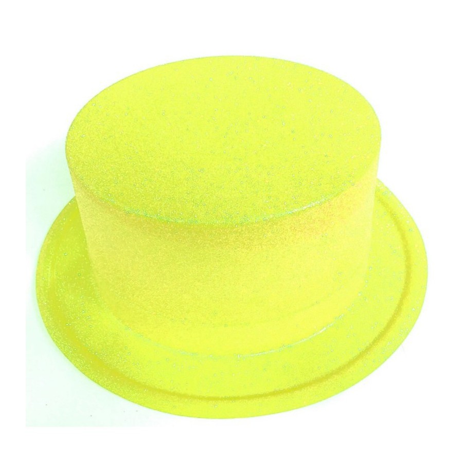 Haut de forme pailleté fluo (col assortis)