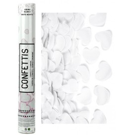 Canon à  confetti  40 cm pétales blancs
