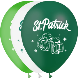 Ballon St Patrick diam 30 les 10 - Saint Patrick  pas cher