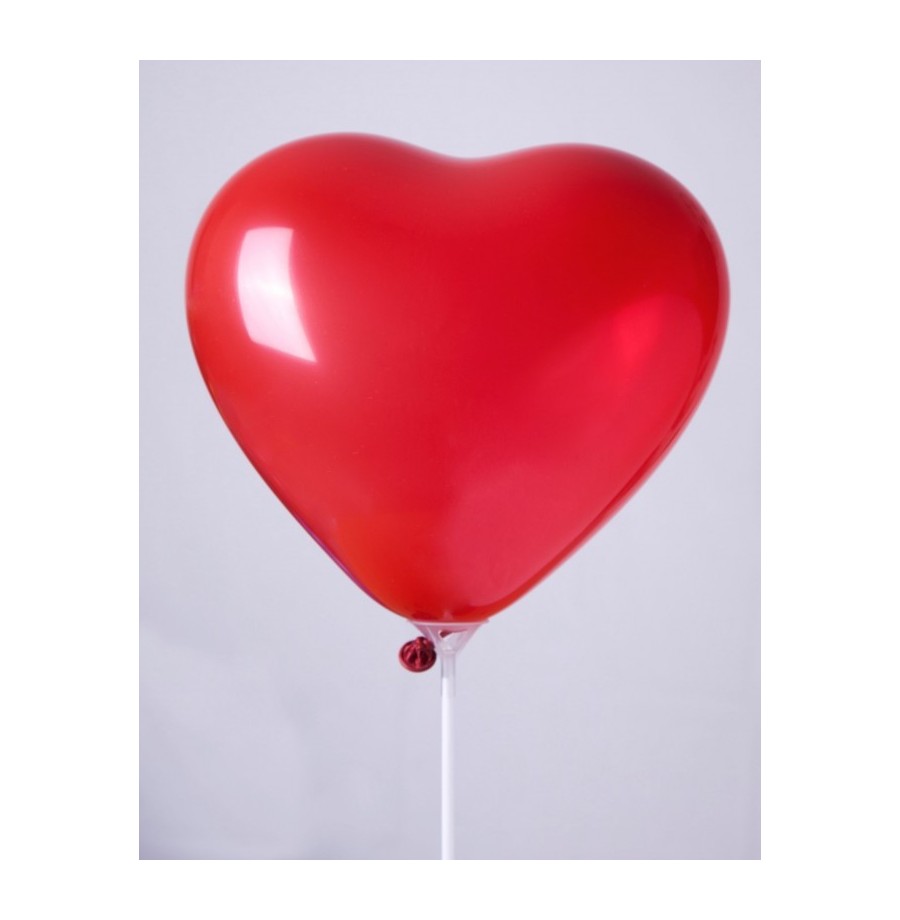 Ballons coeur diam  25 cm rouge le 100