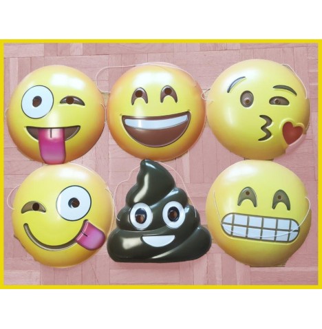 Masque Emoji assortis - Loups et Masques  pas cher