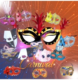 Carnaval , loups  et masques- Lots promotionnels  pas cher