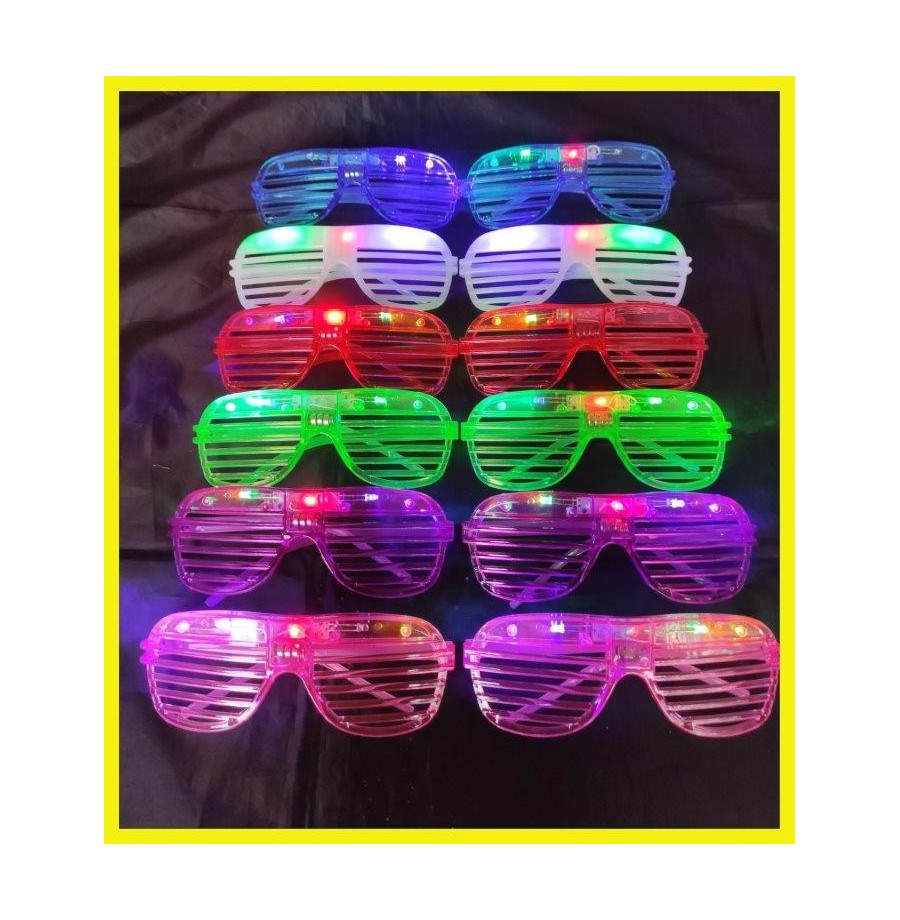 12 paires Lunettes lumineuses multifonctions