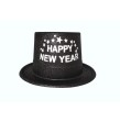 Chapeau Happy New Year Pailleté Noir ou Argent