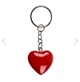 copy of Porte-clés  coeur métal rouge 3 cm