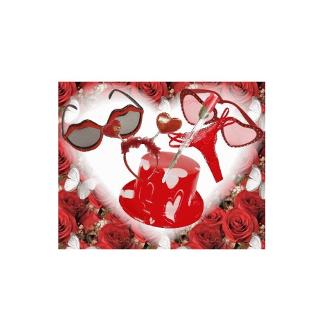 Lot Saint Valentin - Lots promotionnels  pas cher-coeur-rouge-love-amour