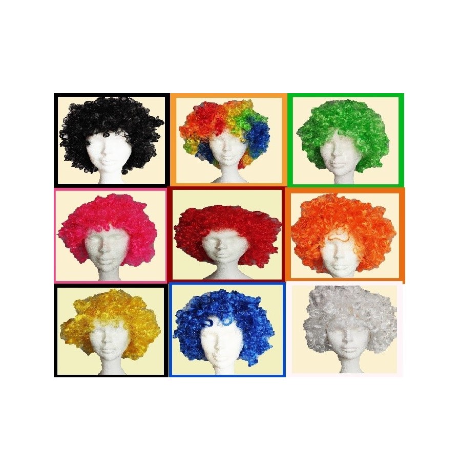 12 Perruques Afro 120grs - Lots promotionnels  pas cher