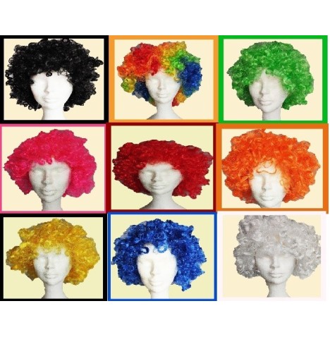 12 Perruques Afro 120grs - Lots promotionnels  pas cher