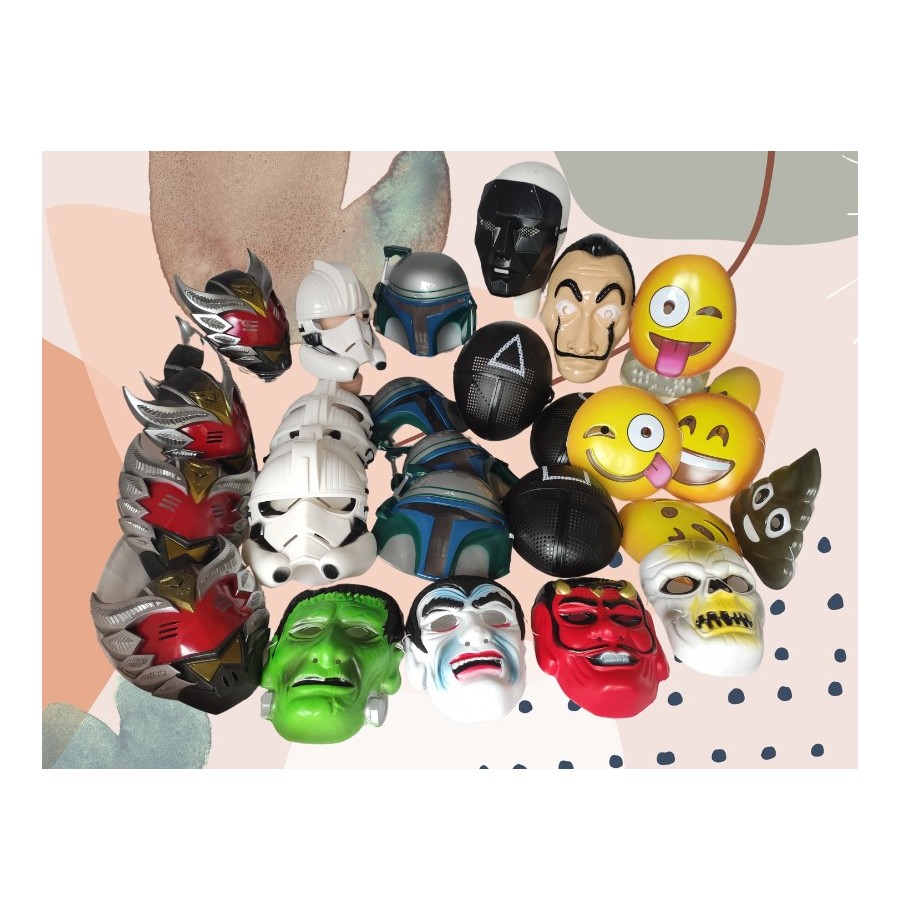 Carnaval, lot de  30 Masques assortis