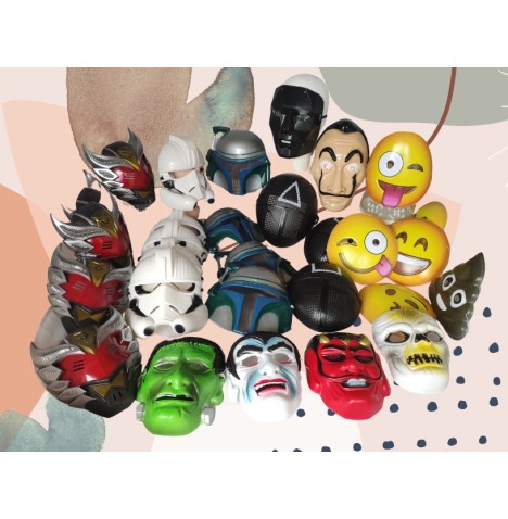 Carnaval lot  masques assortis - Lots  pas cher