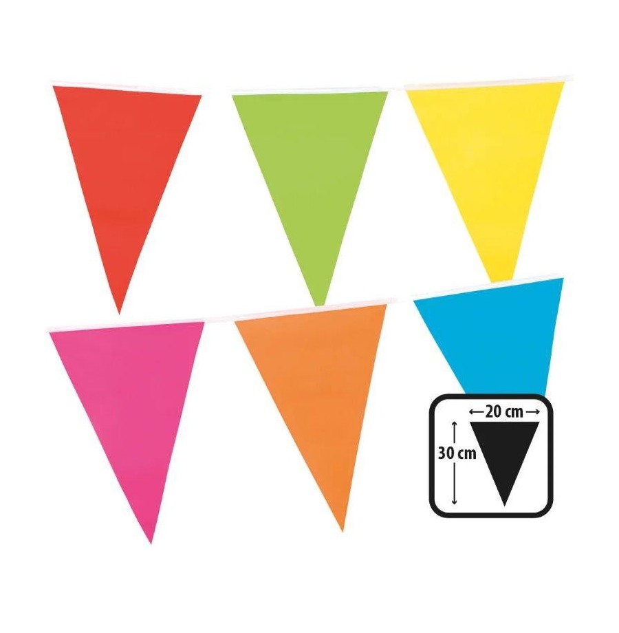 Guirlande plastique Multicolore 10 m  30x21 cm