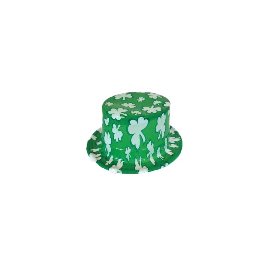 Chapeau ht de forme  PVC  trèfles St Patrick