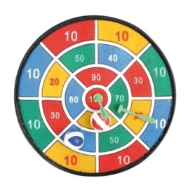 Jeu de cible securité tissu 27 cm +2 balles
